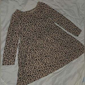 Cat & Jack Beige Leopard Print Dress